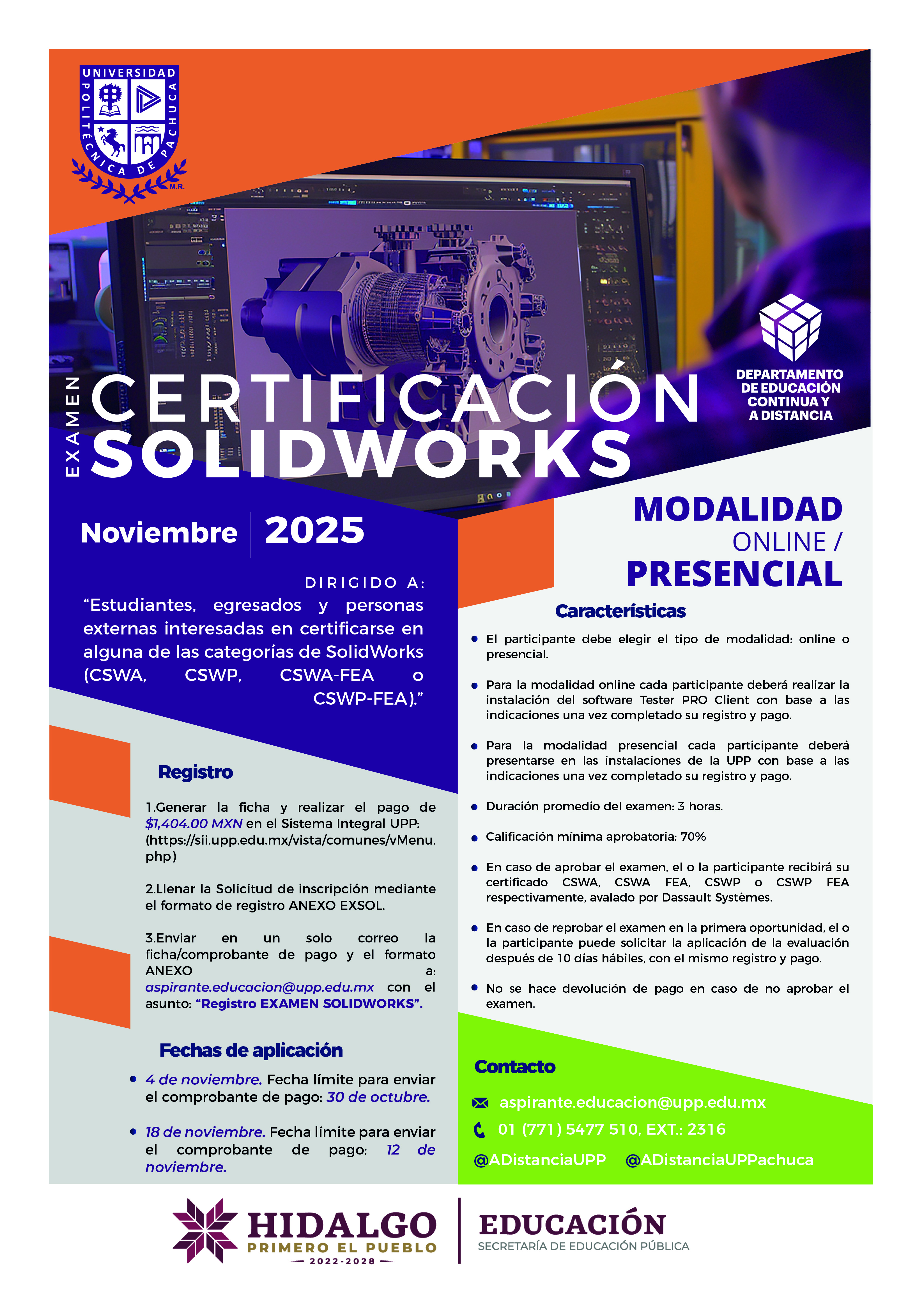 Certidicación Solidworks